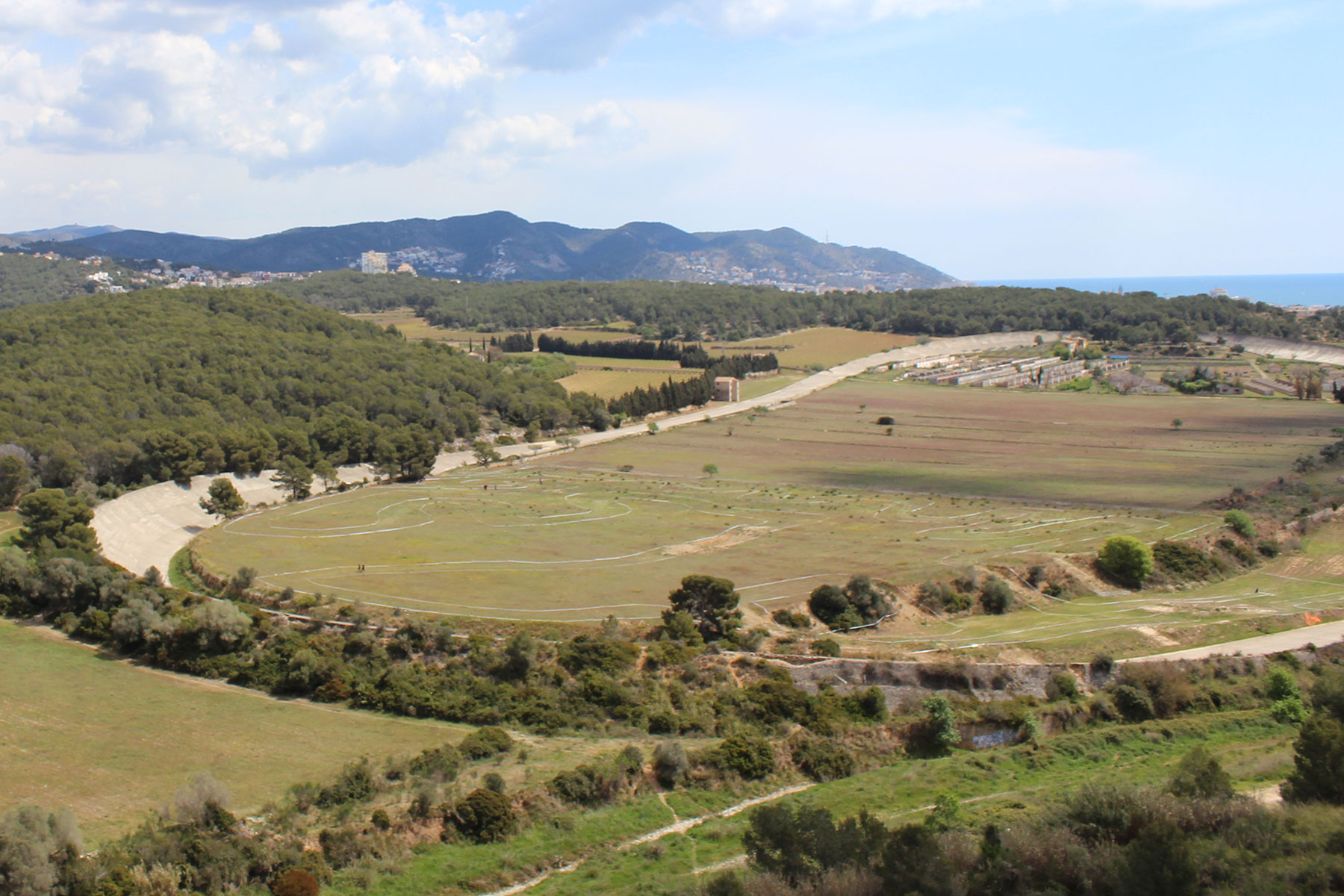 Vista general de l'àrea afectada